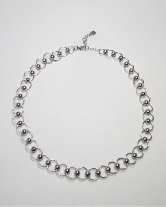 Mille captive style piercing steel necklace still portrait