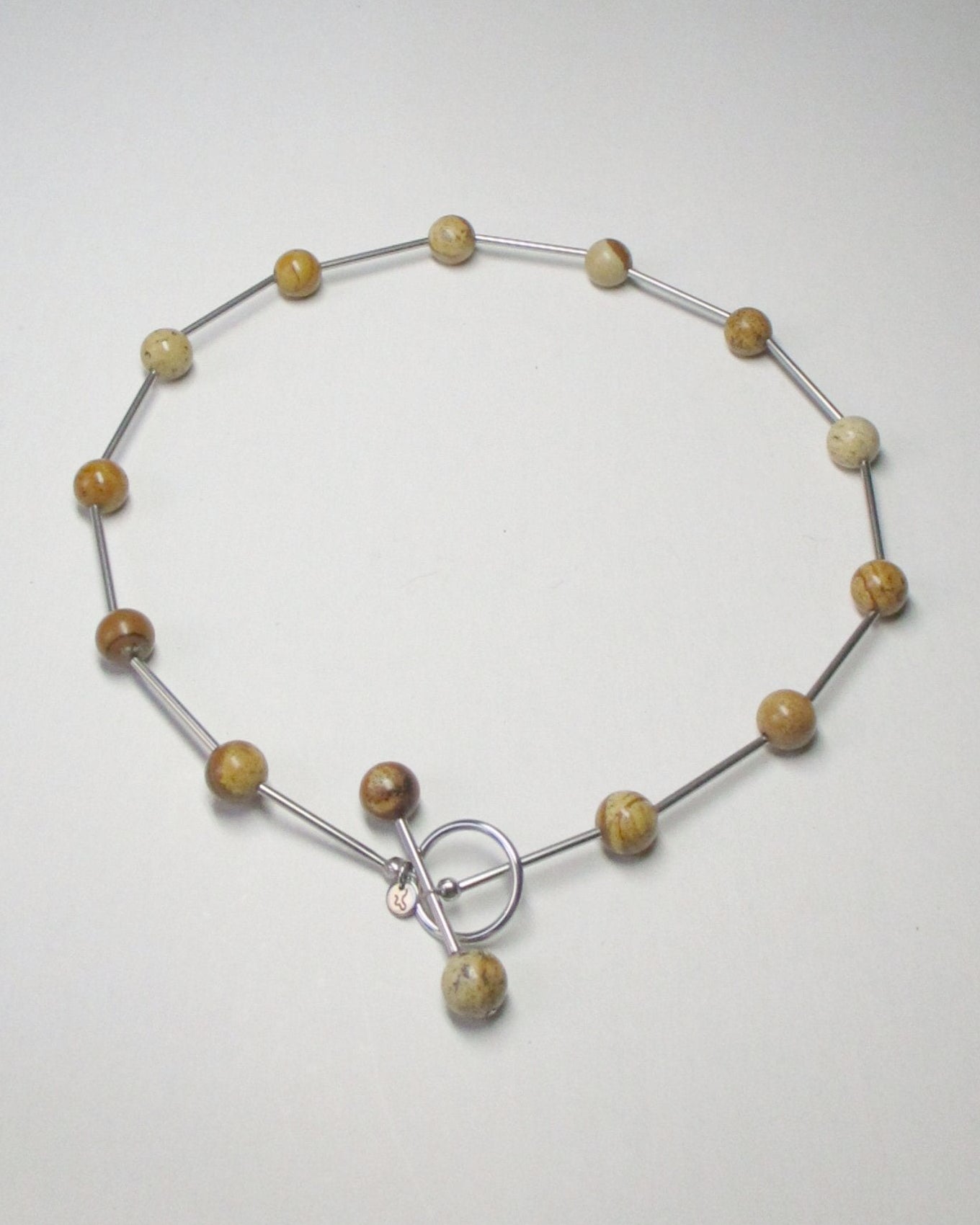 Brown beaded necklace representing earth signs