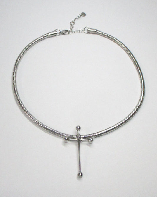 33-CRUX BARBELL NECKLACE
