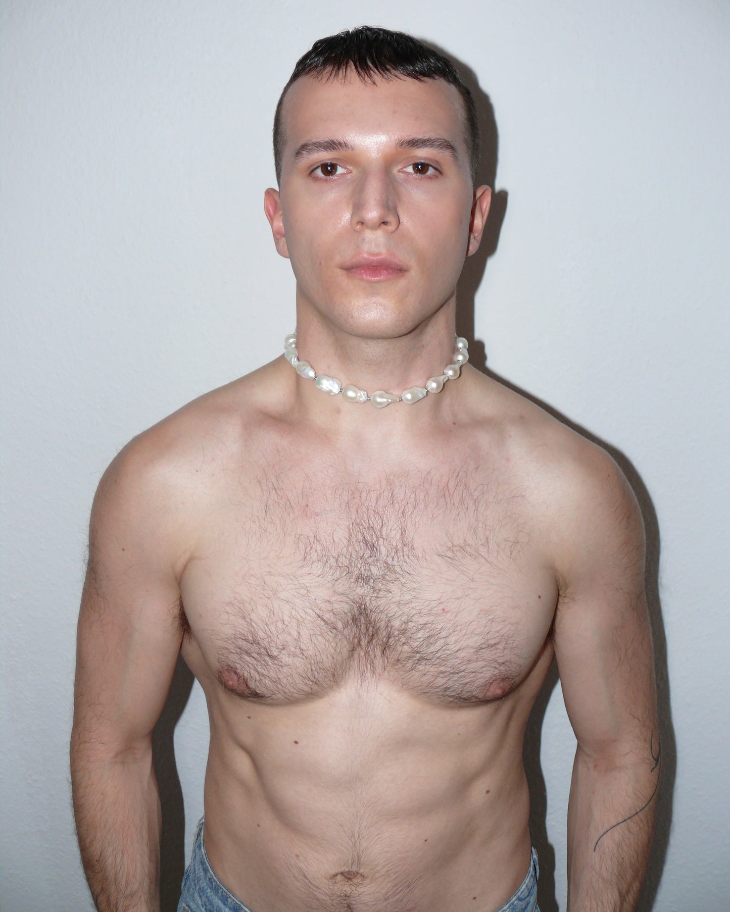 Legacy pearly baroque necklace worn