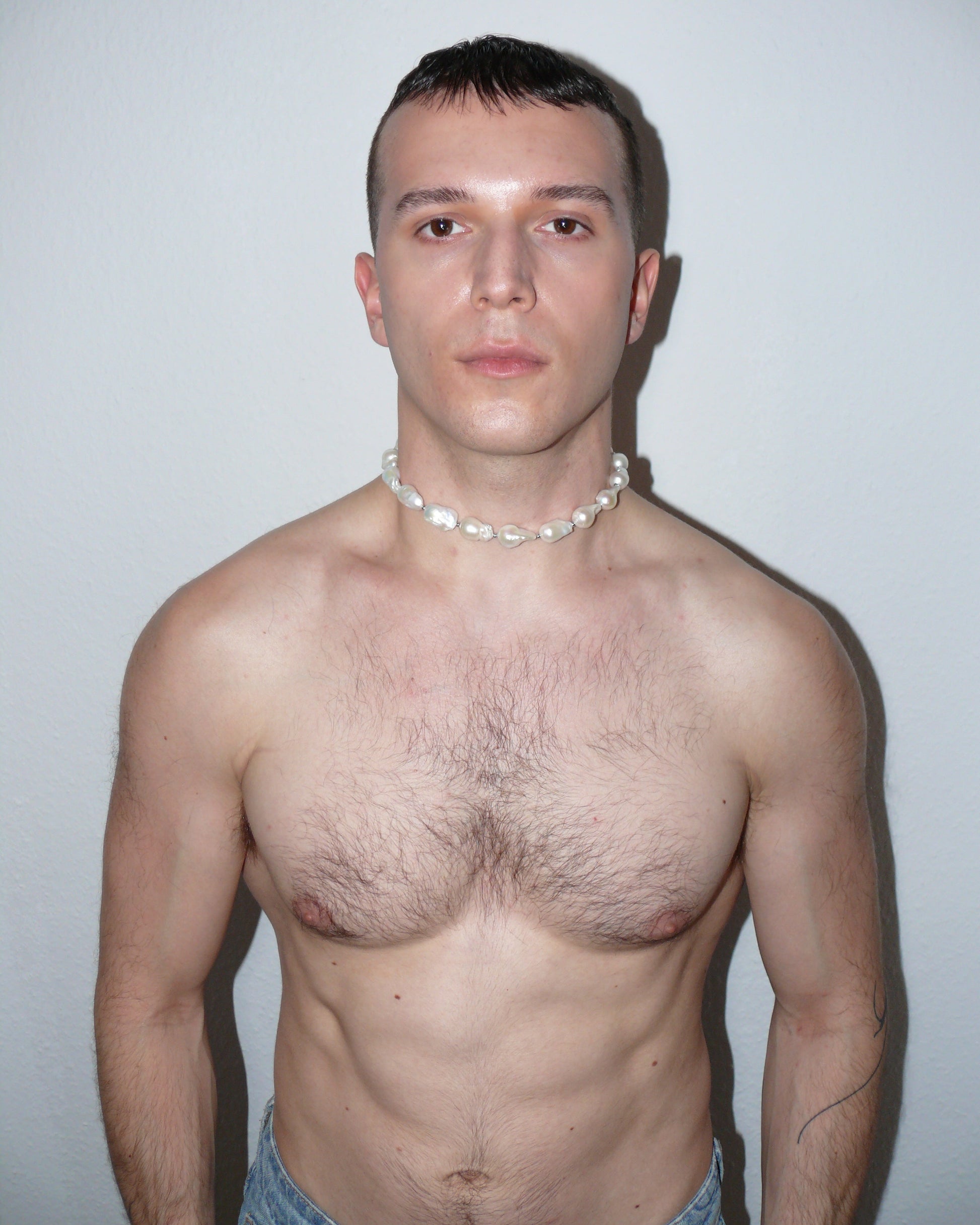 Legacy pearly baroque necklace worn