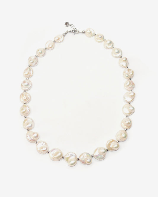 Legacy pearly button baroque necklace still