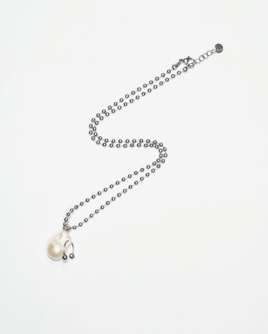 core gem necklace pierced pearly still