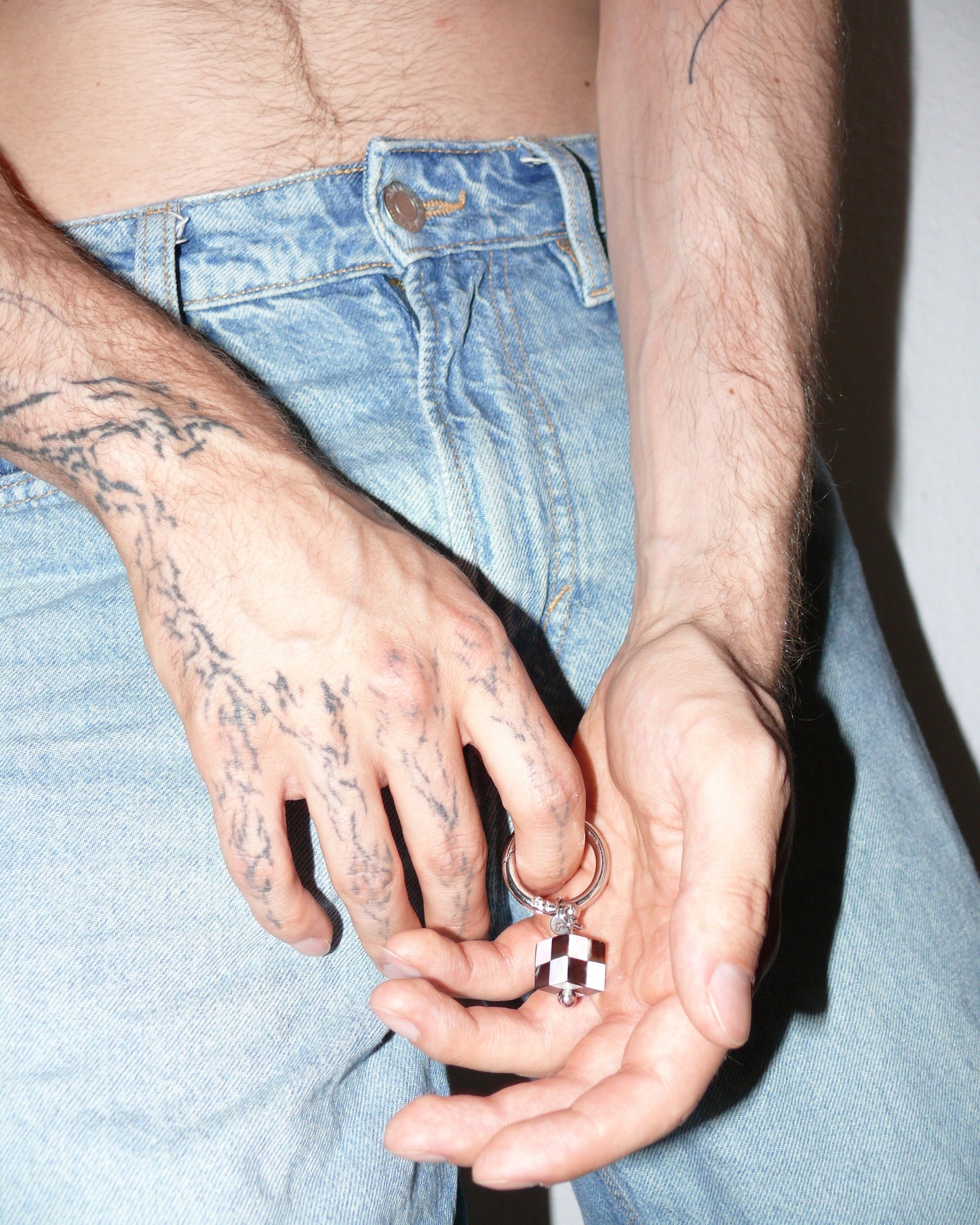 core objects dice piercing charm worn