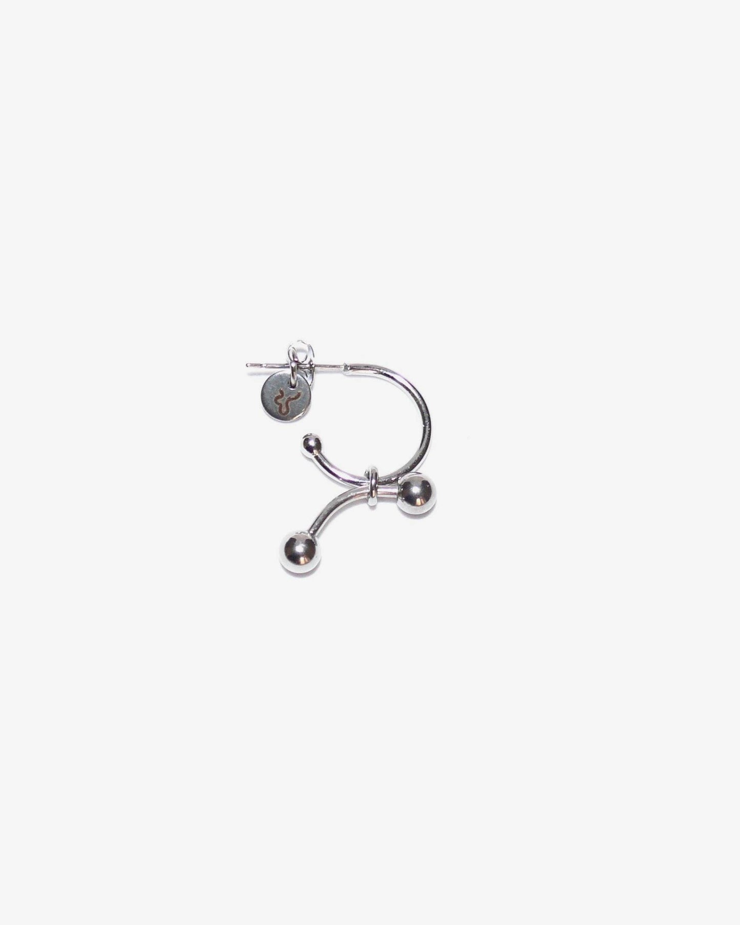 core single piercing open hoop still